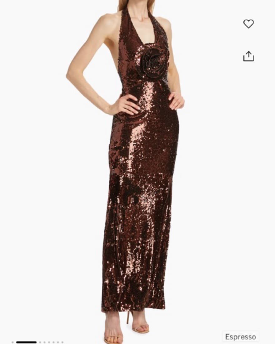The Bar Grayson Sequin Appliqué Halter G - Image 1