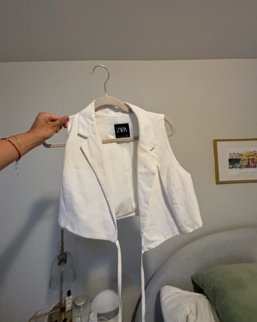 White Crossover Zara Top - Image 6