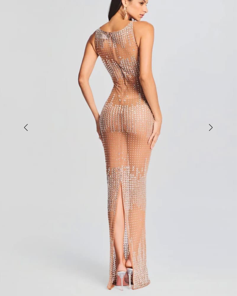 Retrofete Jovie Crystal Maxi Dress XXS - Image 5