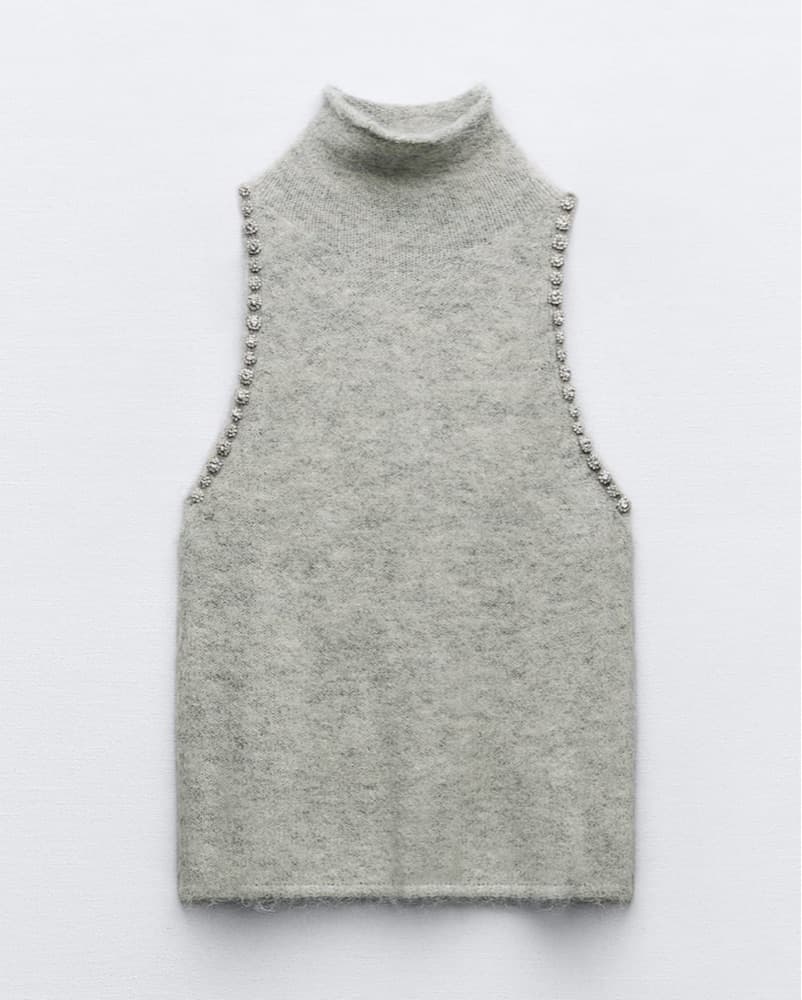Zara Embelished Knit Turtleneck  - Image 3