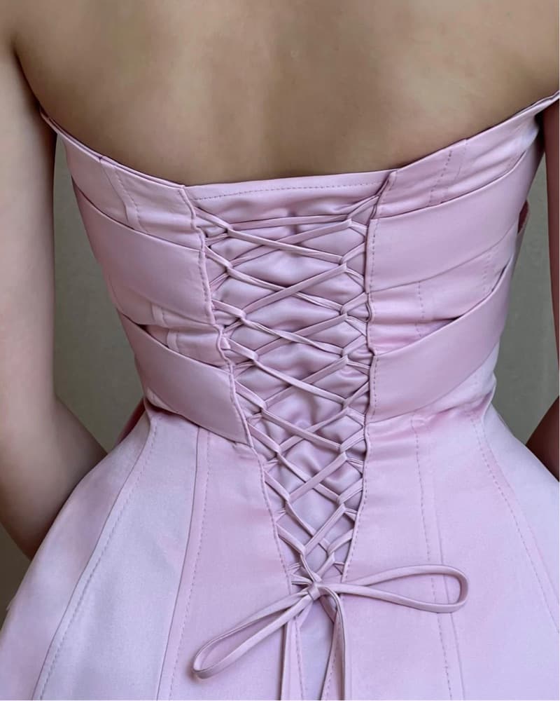 Lirika Matoshi Pink Bow Mini Dress - Image 3