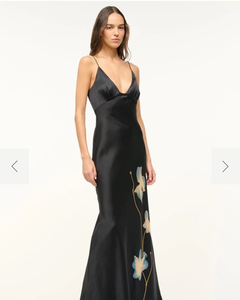 Elegant Floral Embellished Maxi Dress - Image 1