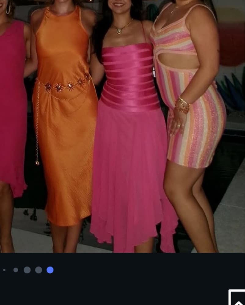 Pink BCBGMAXARIA Drop Waist Dress - Image 3