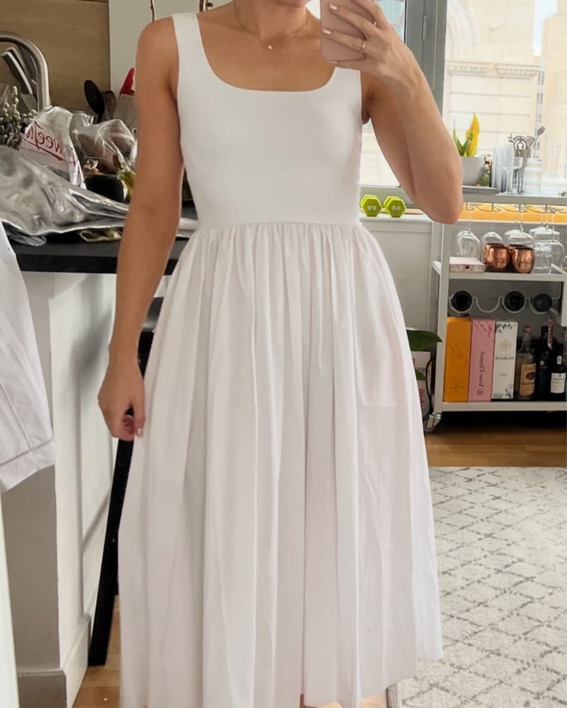 Theory White Midi Dress - Image 5