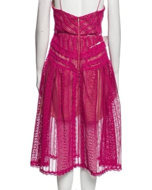 Self-Portrait Midi Dress, Size XS/2 - Image 4