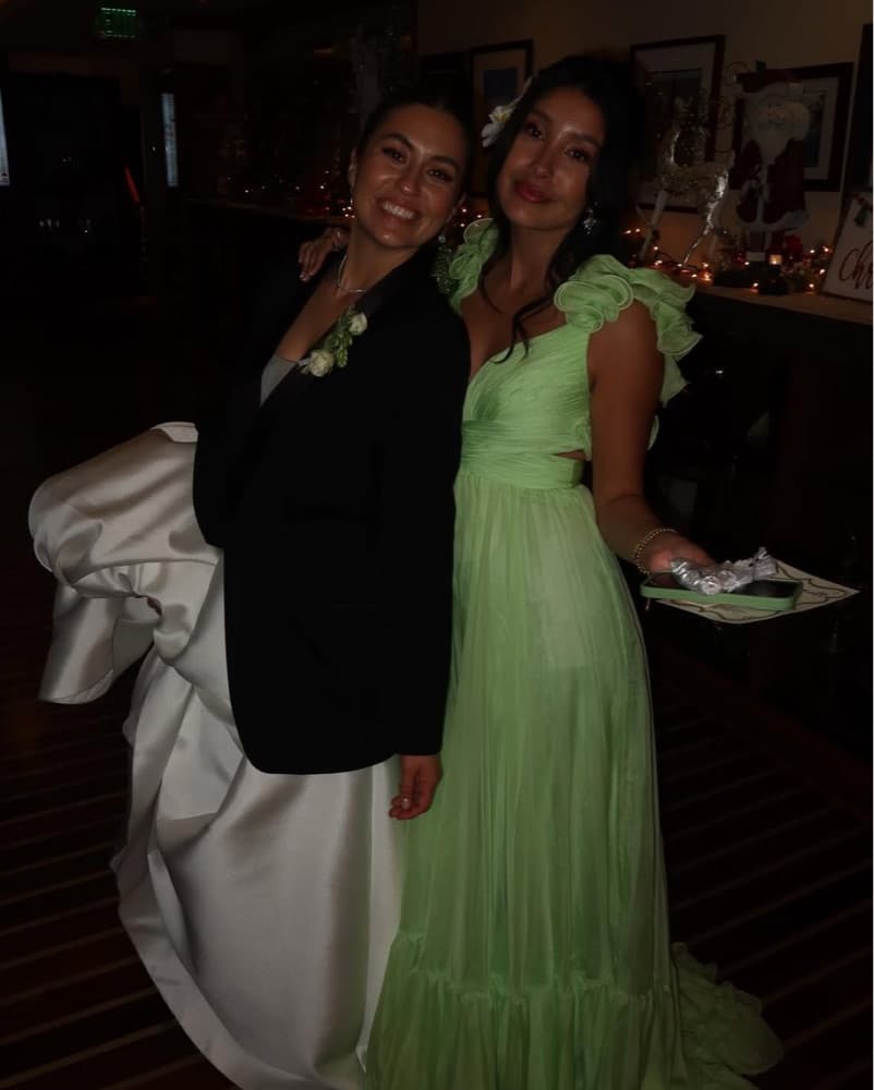 Green Mac Duggal Gown - Image 1