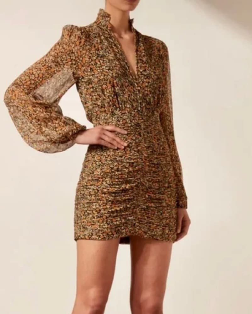Shona Joy Paloma Plunged Mini Dres - Image 2
