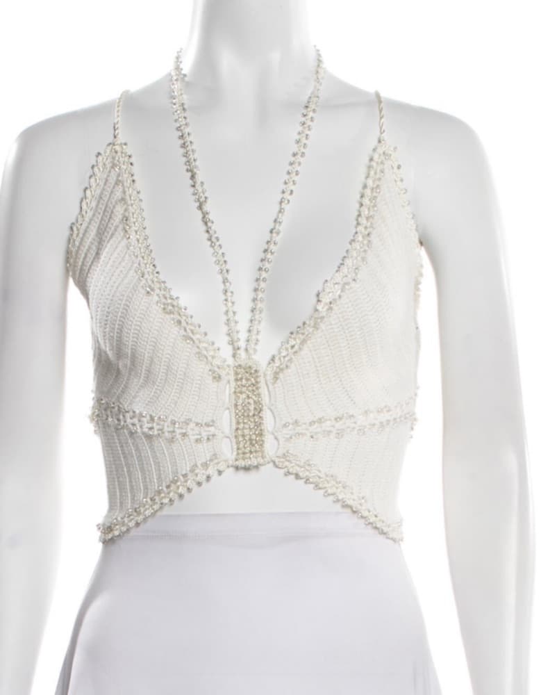 My Beachy Side Butterfly Pearl Knit Top - Image 5