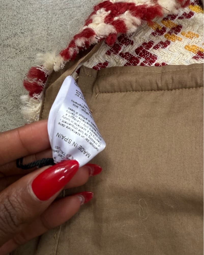 LANVIN PARIS Tweed Woven Backless Vest - Image 5