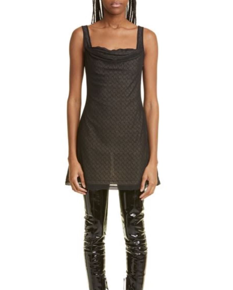 Miaou Ginger Logo Grid Minidress  - Image 2