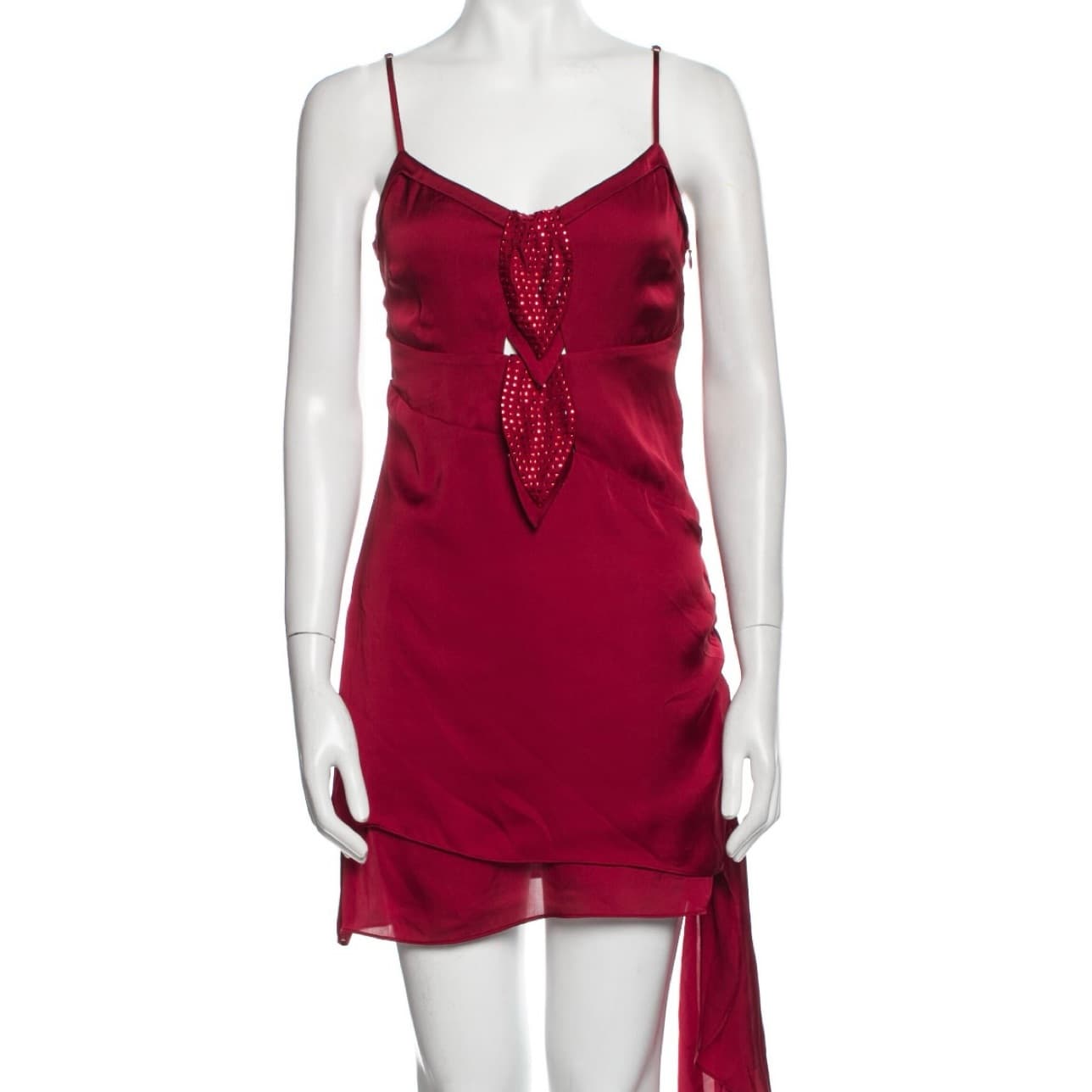 For Love & Lemons Red Asymmetrical Dress - Image 3