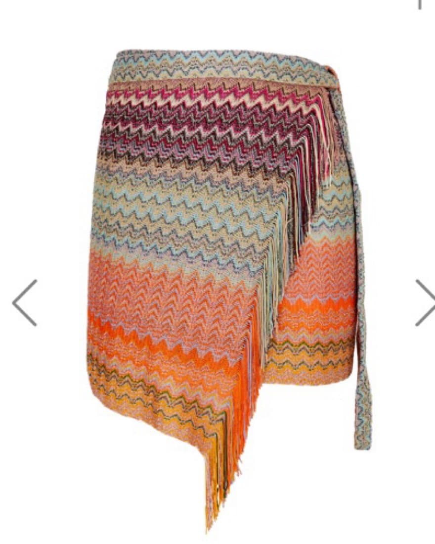 RARE Missoni Zigzag Knitted Skirt - Image 1