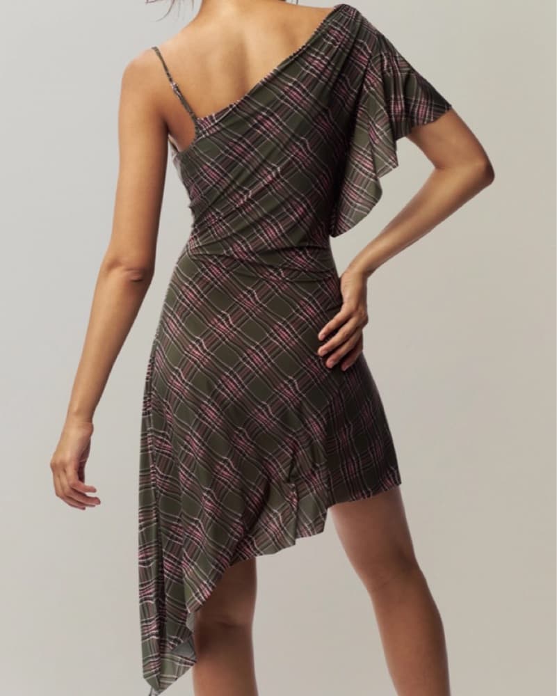 Guizio Plaid Palma Dress - Image 6