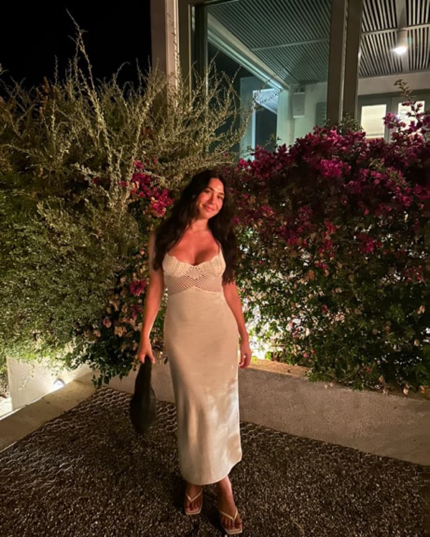 STAUD Tara Crochet Dress In Tan - Image 4
