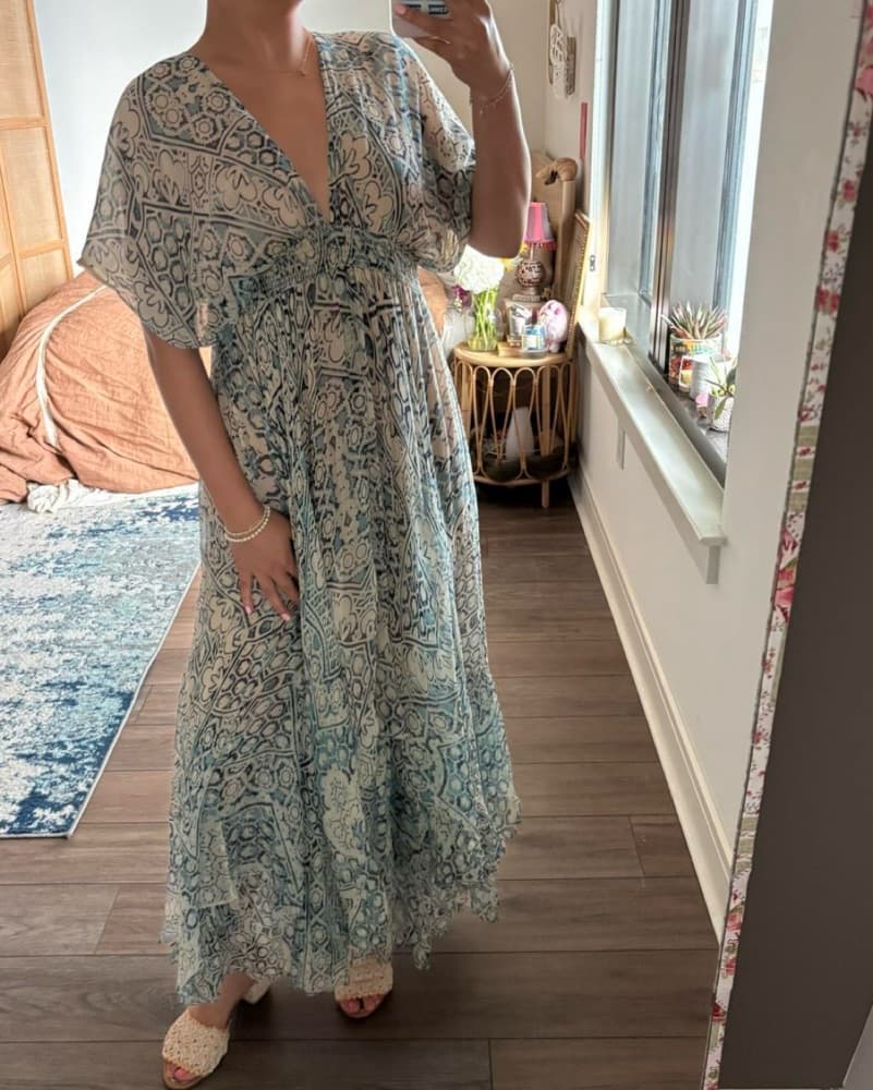 Mes Demoiselles Layered Blue Maxi Dress - Image 1