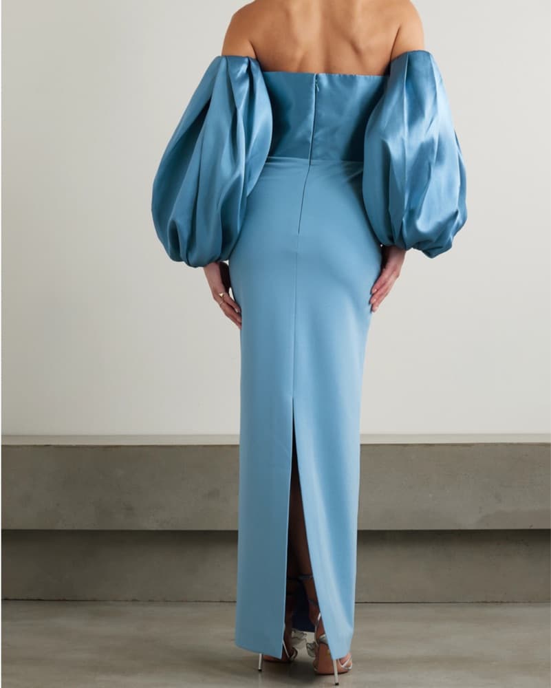 Solace London Blue Carmen Gown - Image 3
