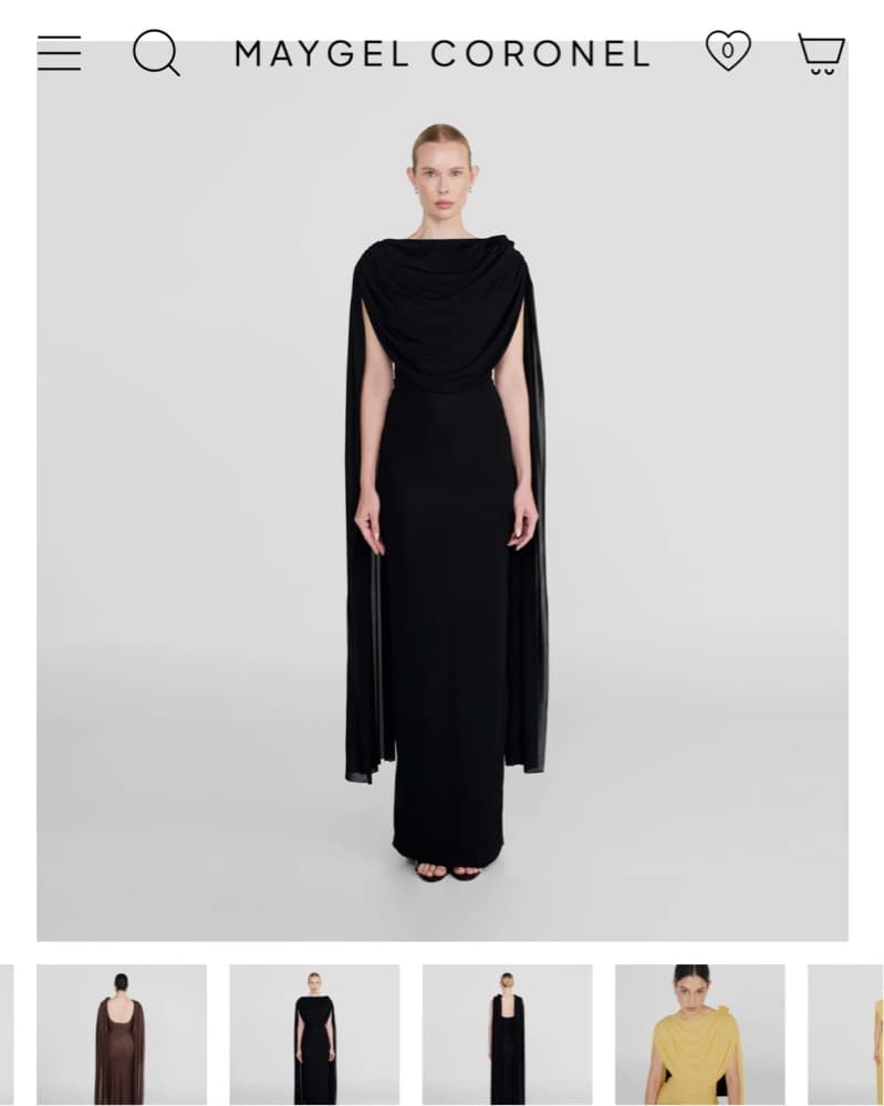 Maygel Coronel Draped Batista Dress - Image 2
