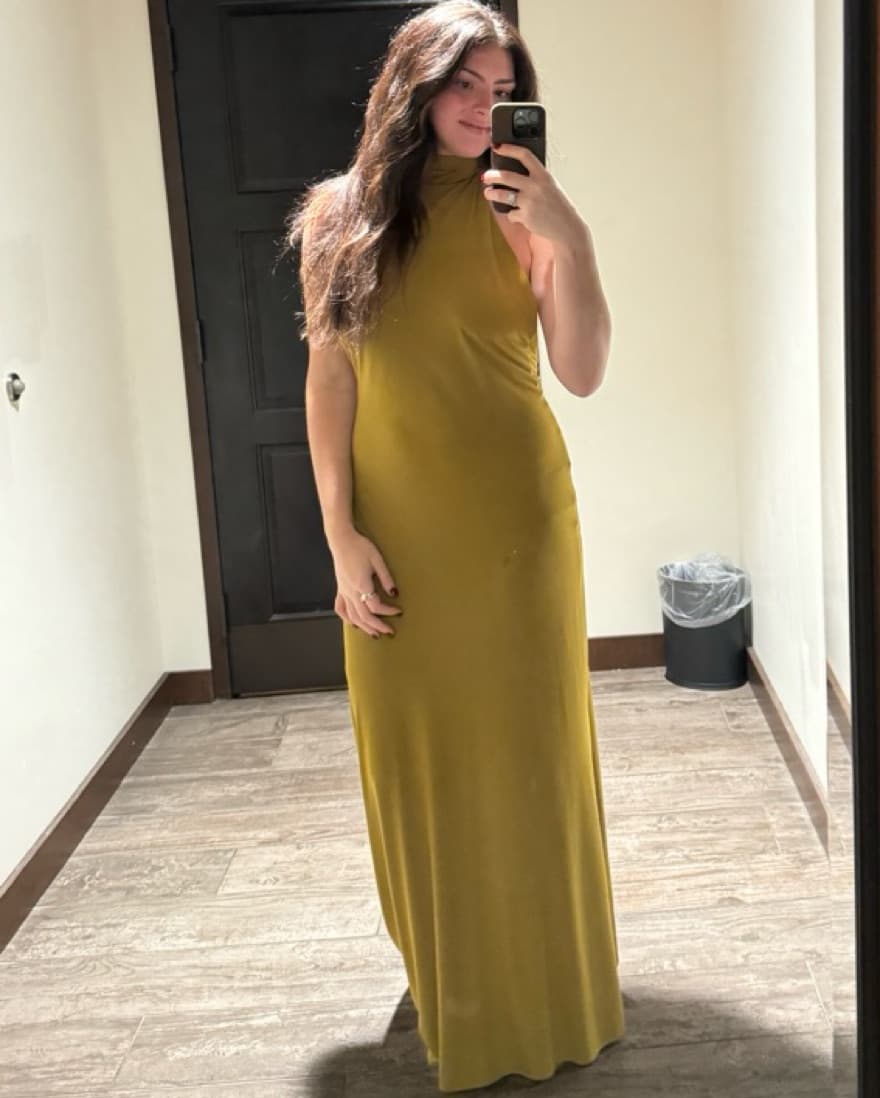 Olive Green Zara Dress - Image 4