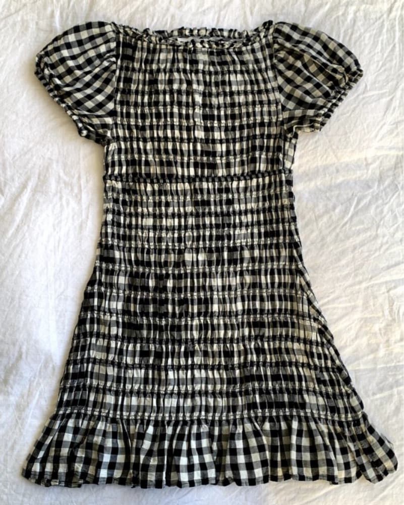 Doen Rizzo Smocked Gingham Mini Dress - Image 6