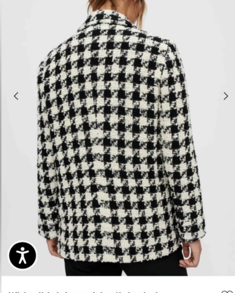 Maje Chic Houndstooth Blazer Jacket - Image 3