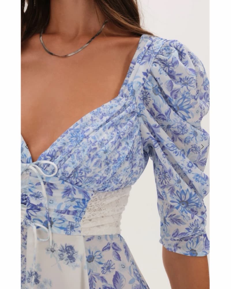 For Love & Lemons Rosalyn Mini - Blue - Image 2