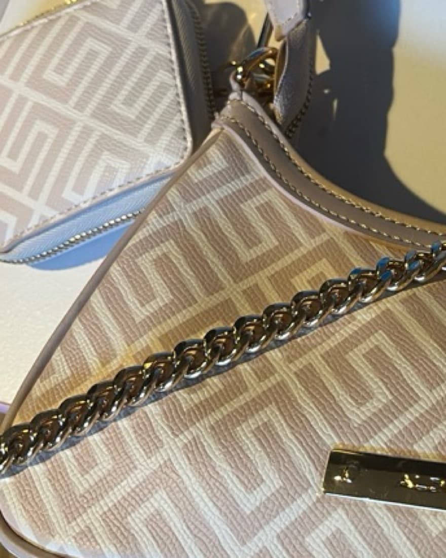 TAN Patterned Shoulder Bag - Image 3