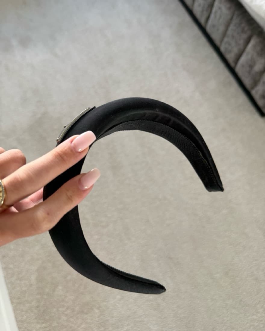 Thick Black Prada Headband  - Image 2