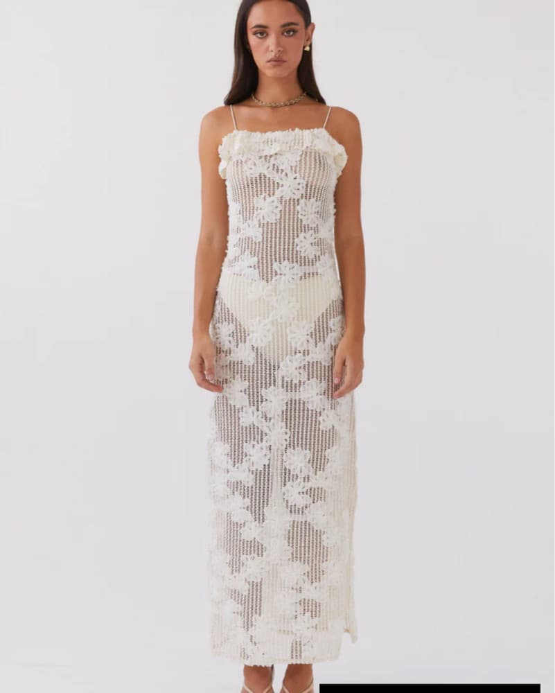 Peppermayo Embroidered Maxi Dress M/L - Image 1
