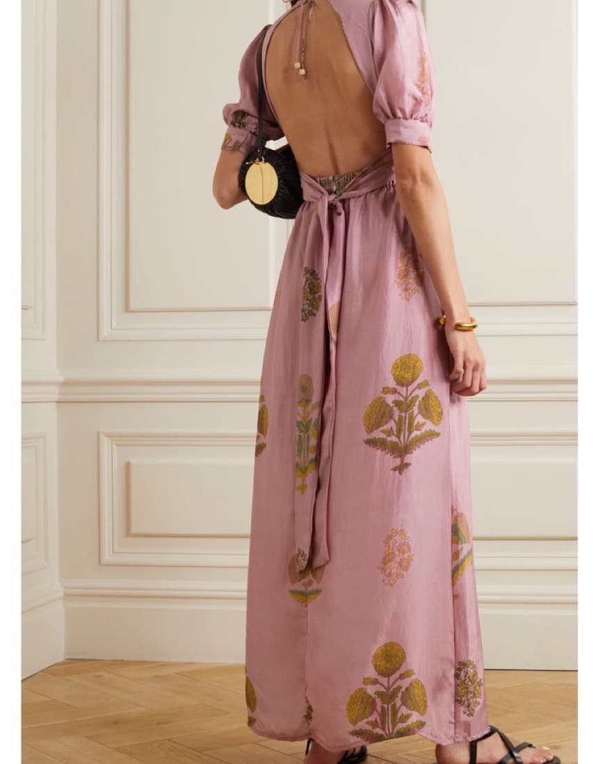 HANNAH ARTWEAR Surya Floral Silk Dress - Image 2