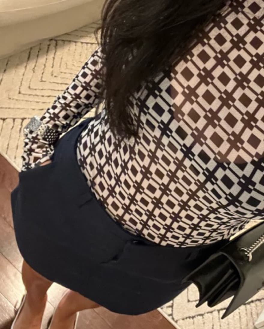 The Frankie Shop Navy Isle Mini Skirt - Image 3