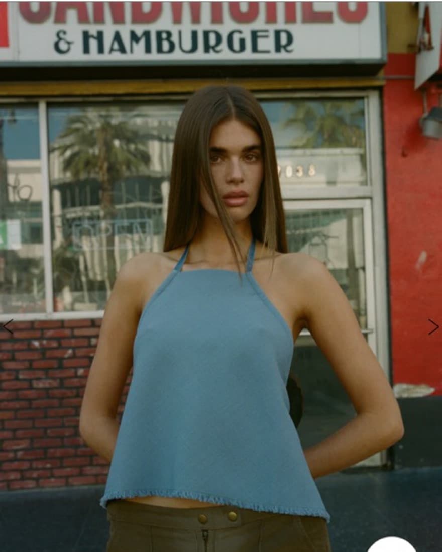 Blue Halter Top - Image 1