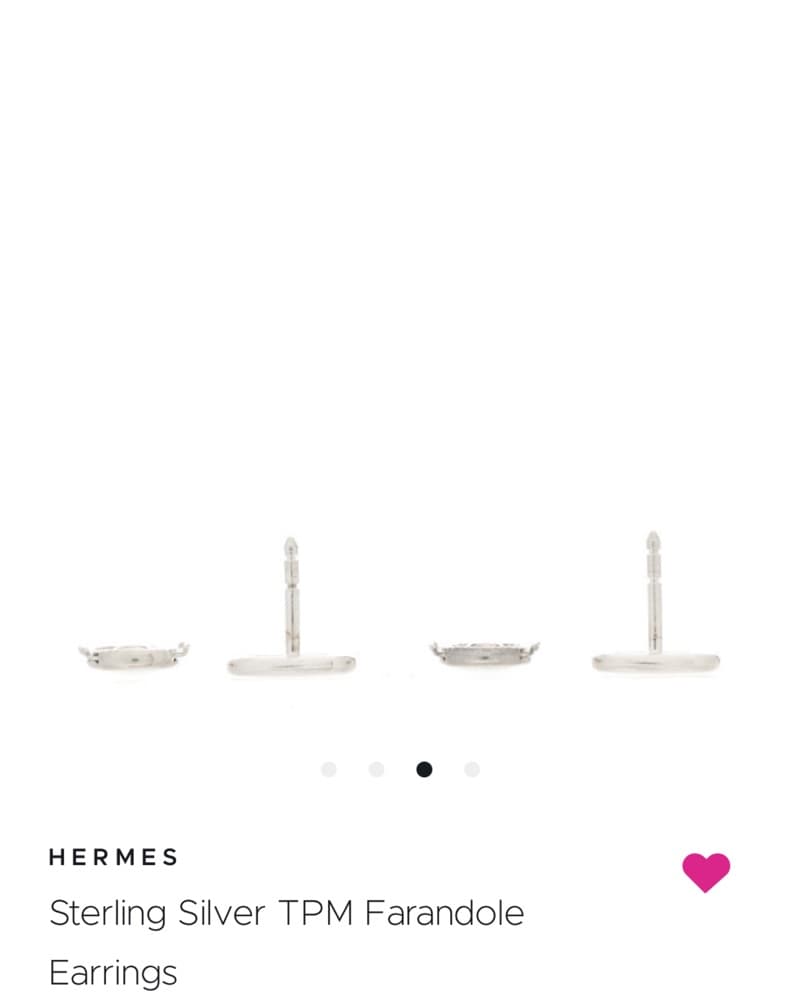 HERMES Silver Farandole Earrings - Image 5
