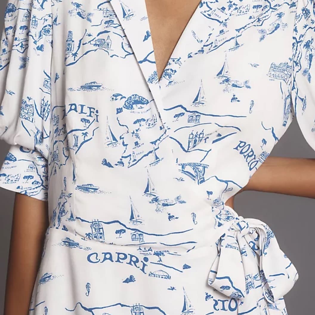 Maeve Collared Wrap Dress - Image 4