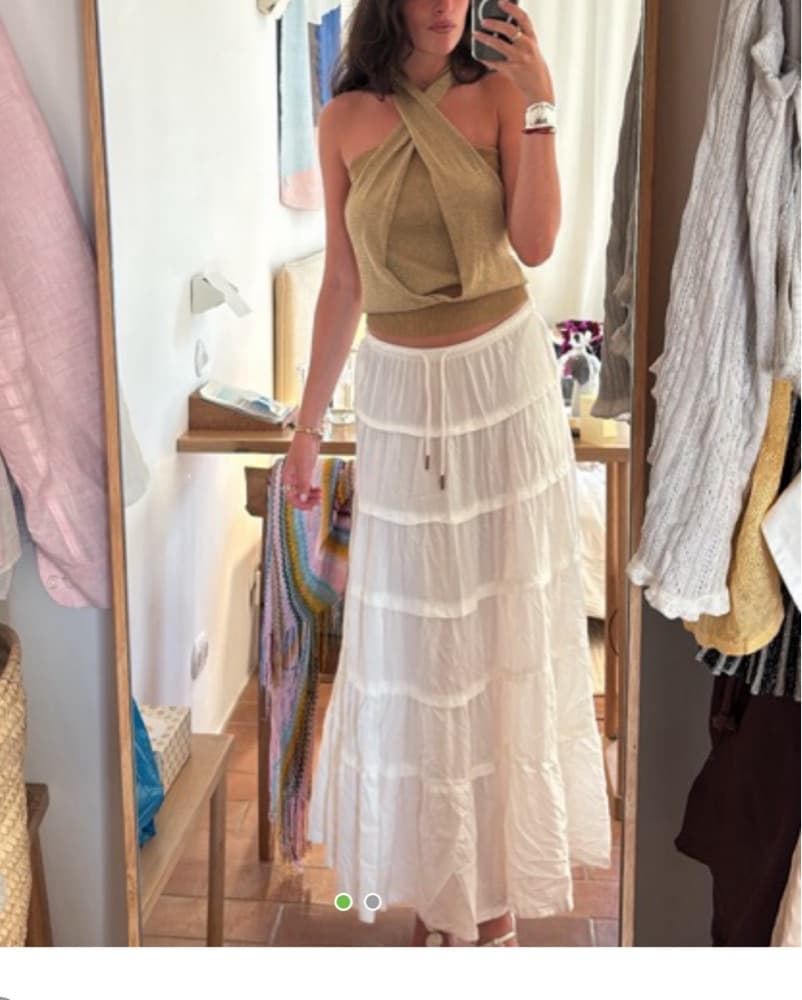Long White Skirt  - Image 1