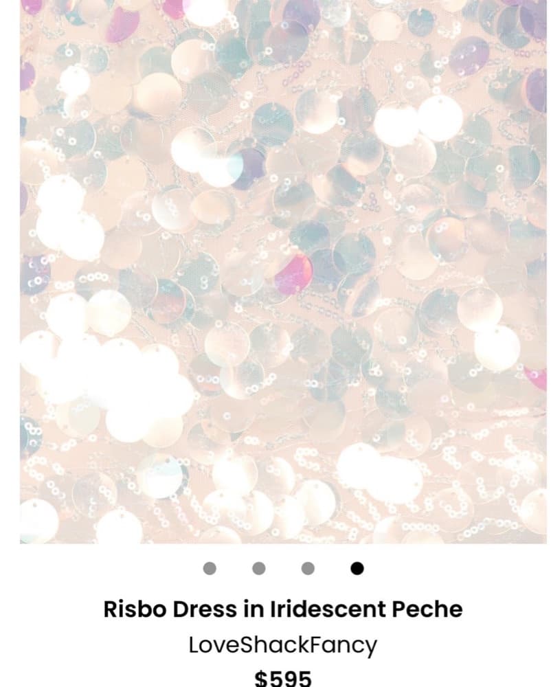 LOVESHACKFANCY Sequin Mini Dress XS-M - Image 2