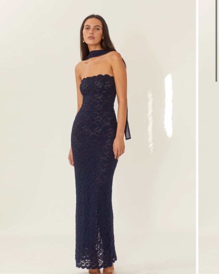 Arcina Ori Meredith Navy Long Dress - Image 1