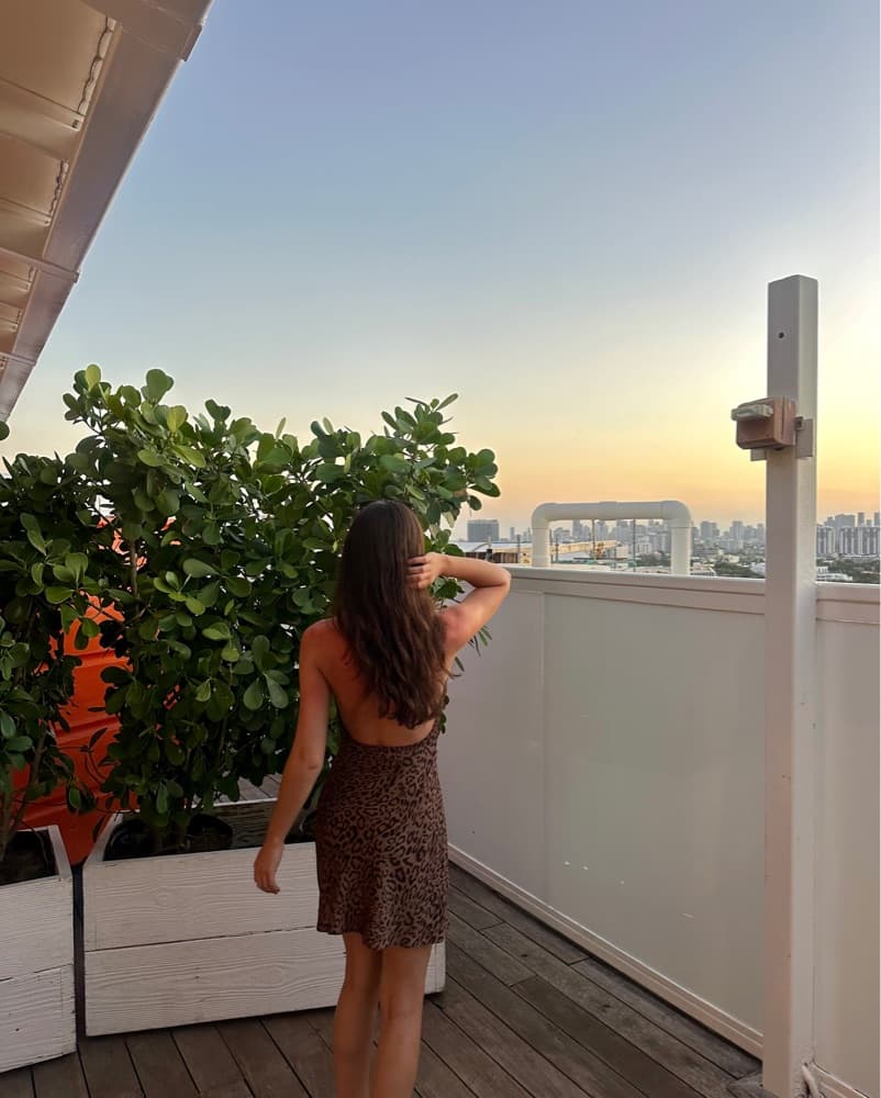 Cheetah Print Backless Mini Dress - Image 4