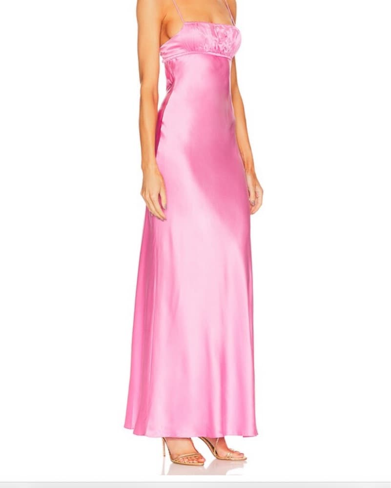 Bec + Bridge Pink Amber Satin Maxi Dress - Image 1