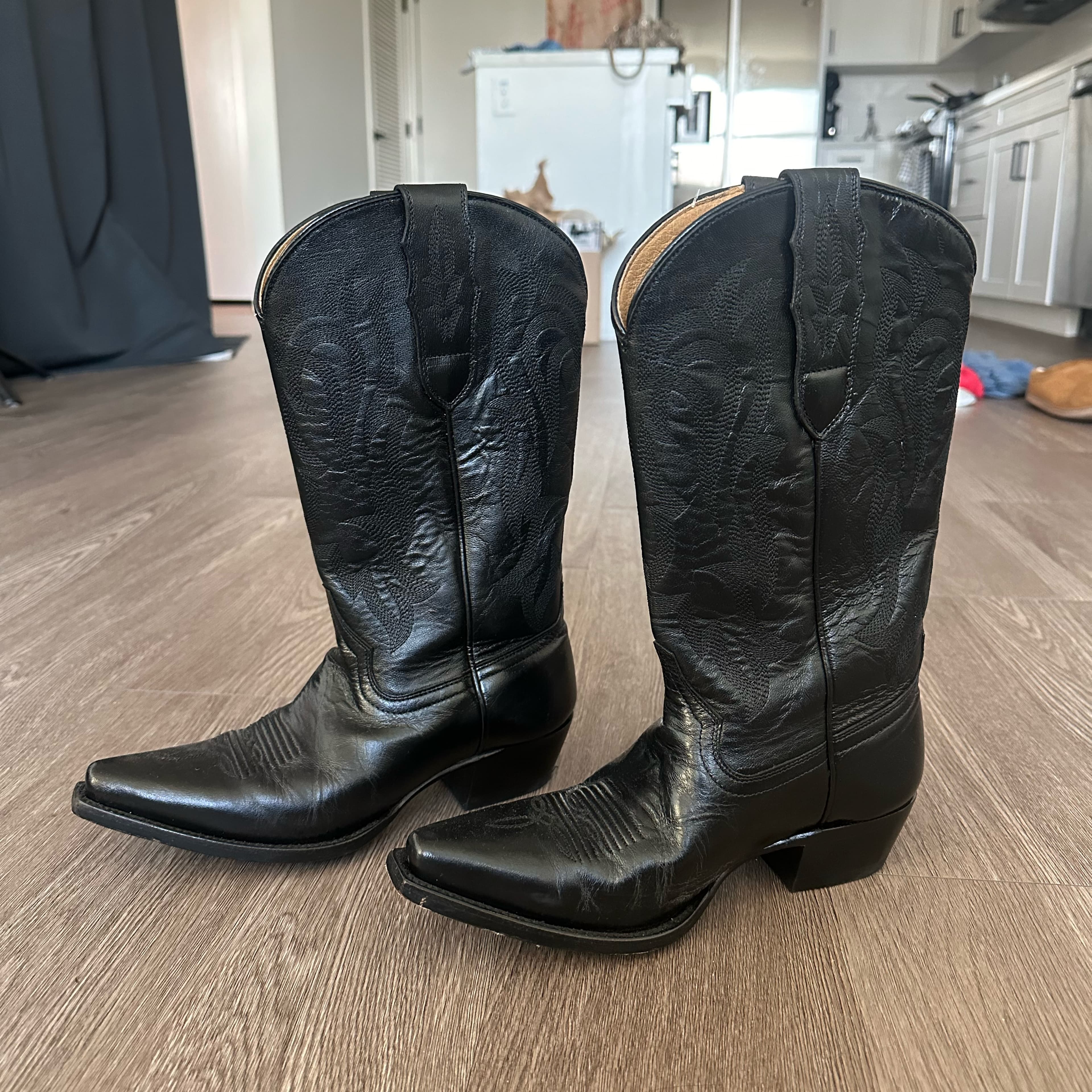 Boot Barn Black Cowboy Boots - Image 1