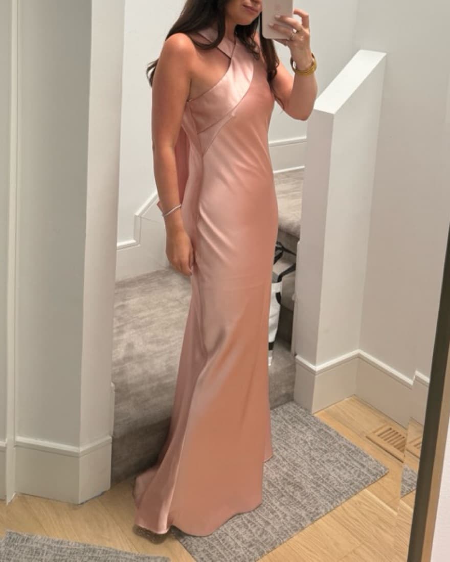 Xscape Halter Satin maxi - Image 4