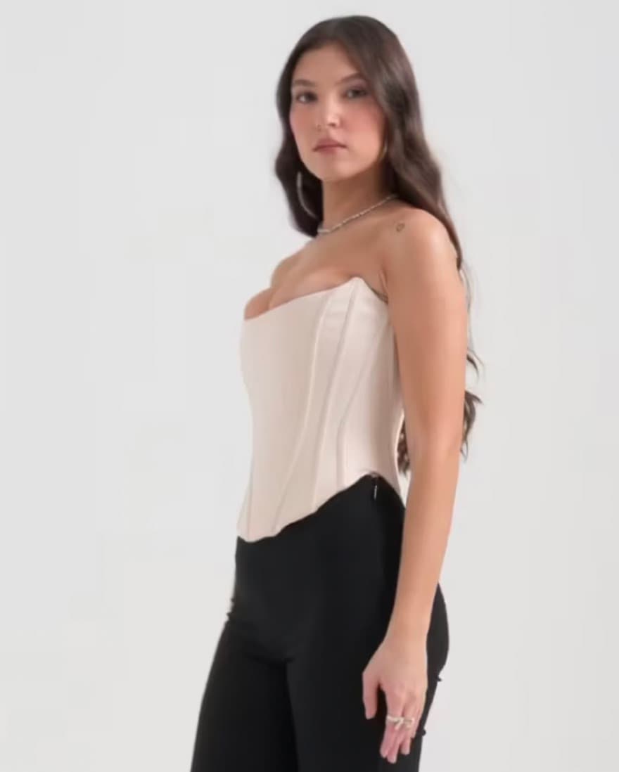 House of CB Genevieve Cream Lace Corset - Image 2