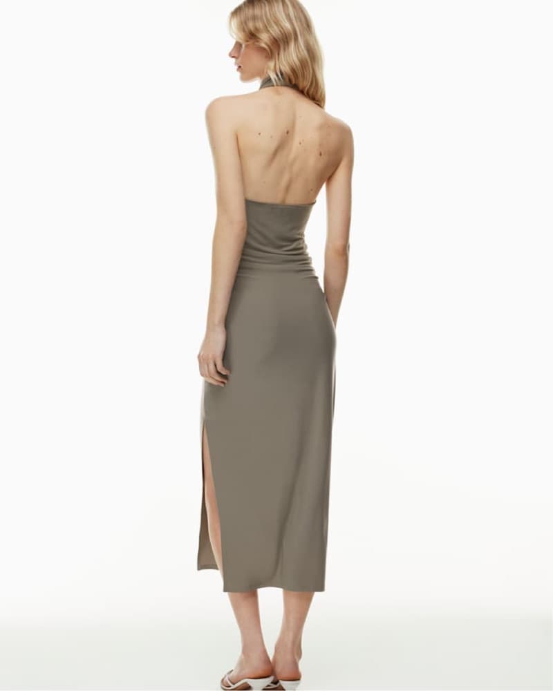 Sleek Halter Maxi Dress - Image 2