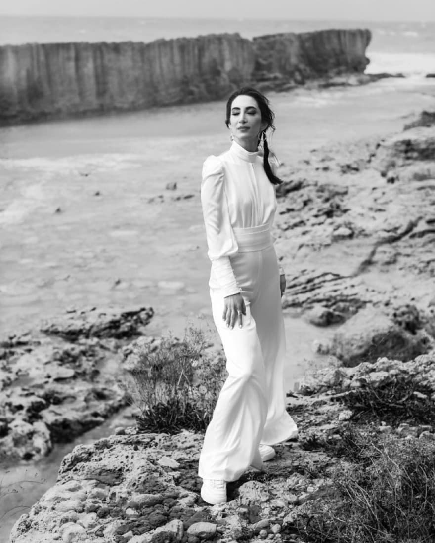 White Formal Customized Jumpsuit - Image 1