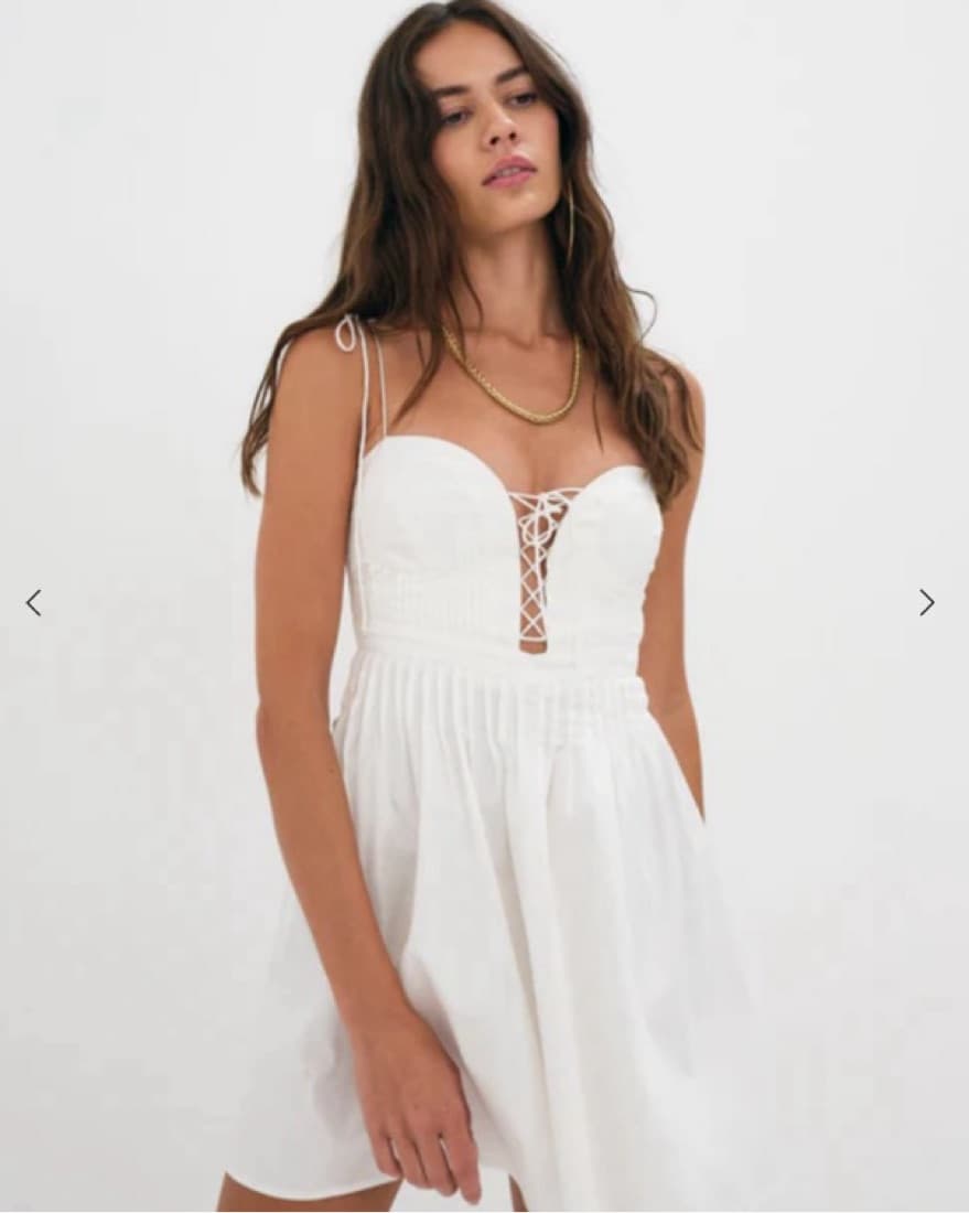 For Love and Lemons White mini dress - Image 1