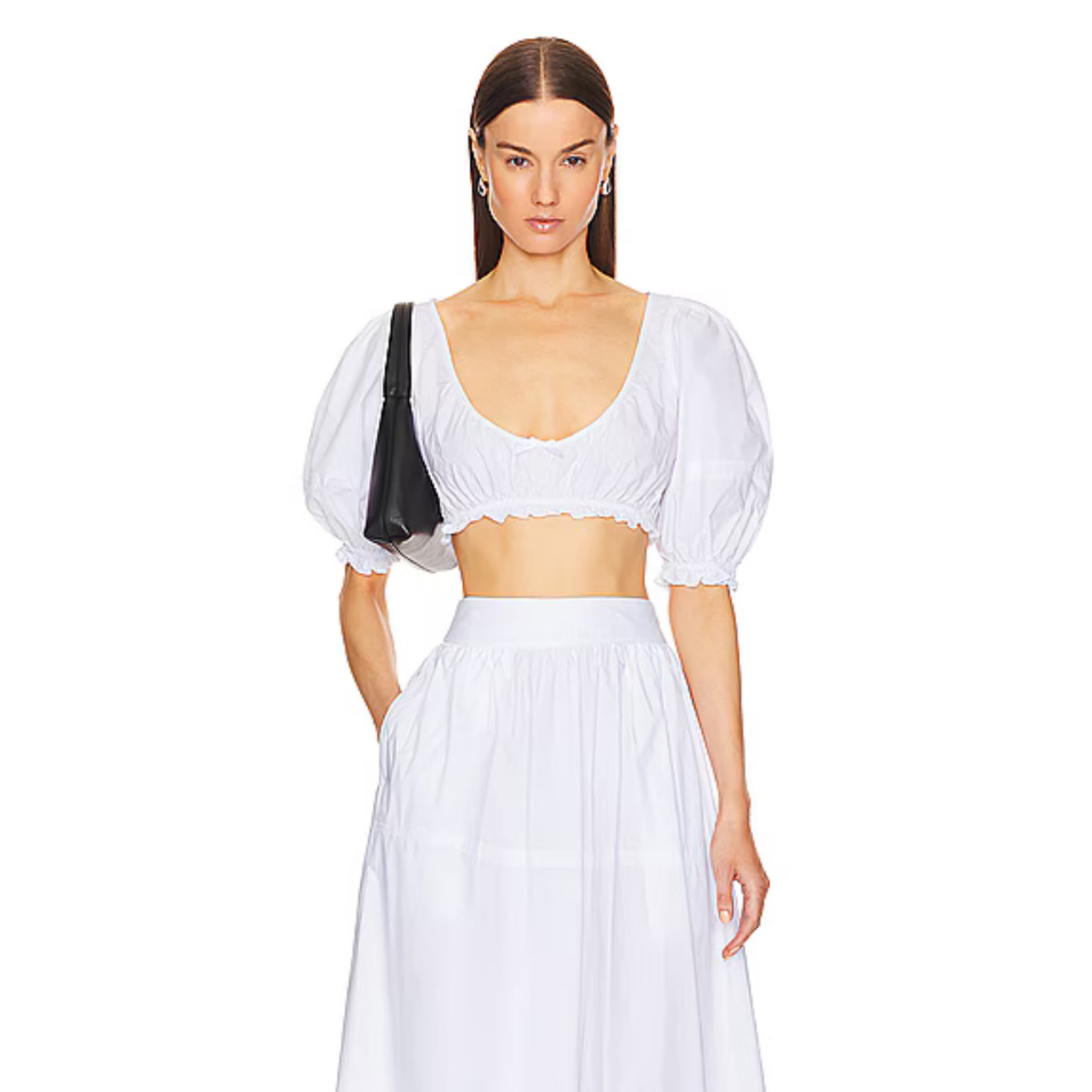 White Helsa Poplin Skirt Set - Image 2