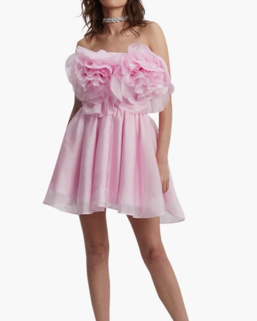 Bardot Fleurette Mini Dress Pink Corset - Image 2