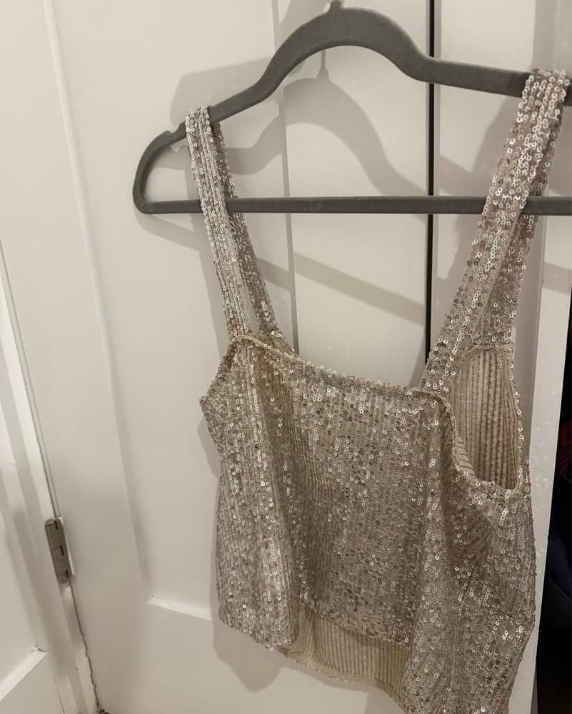 Sequin Tank Top/ Blouse - Image 3
