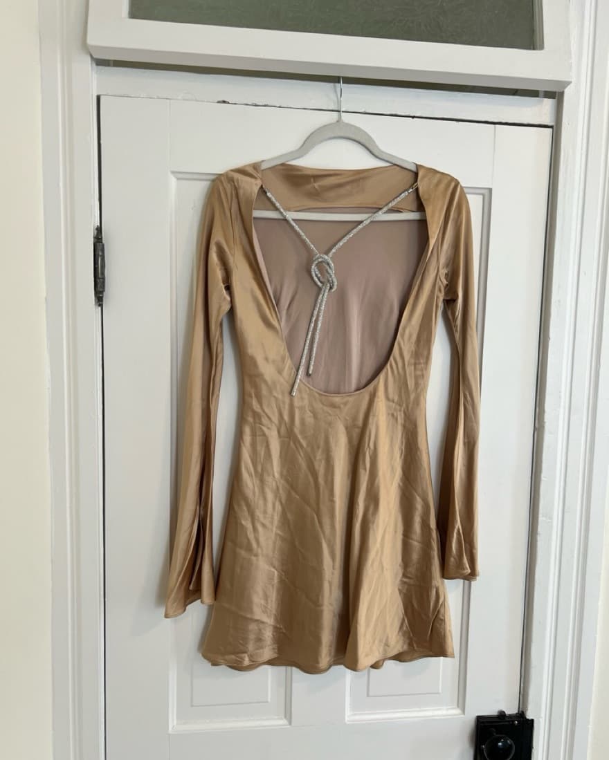 Cult Gaia Gold Dress - Image 3