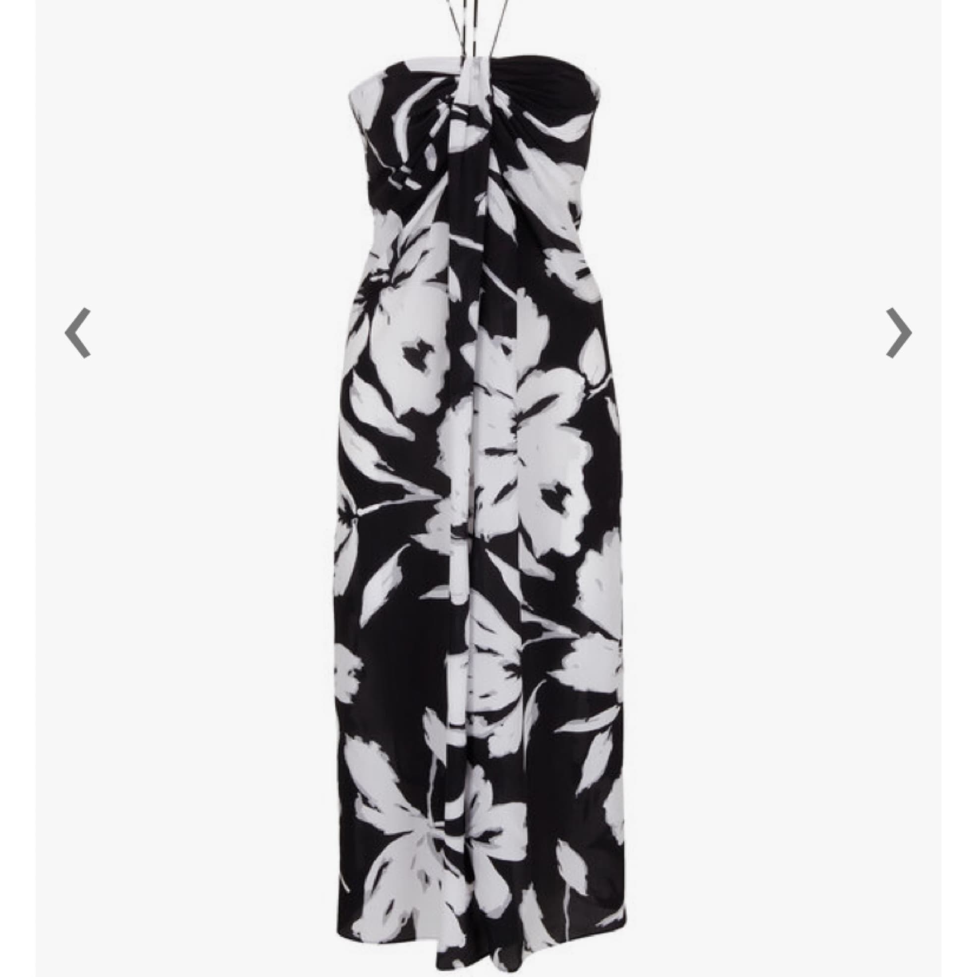 Floral Print Halter Dress - Image 2