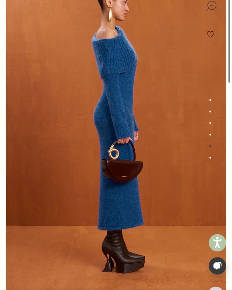 Cult gaia Blue One-Shoulder Midi Dress - Image 3